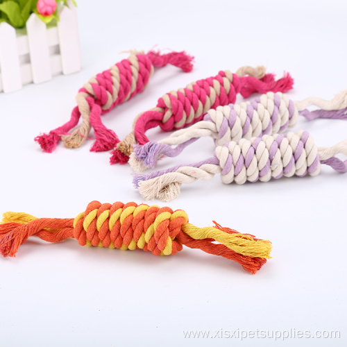 Factory Sell Candy Cotton Rope Chew Pet Toy